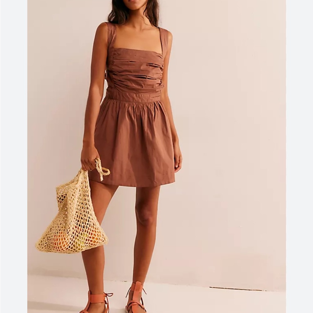 Free People Brown Mini Dress
